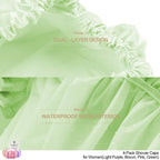 Shower Cap for Women Reusable Extra Large Shower Caps for Men Satin Double - Image 4