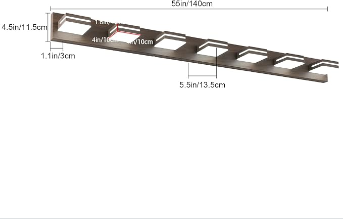 SineRise LED Modern Bathroom Vanity Light Fixtures - Image 3