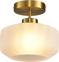 Industrial Gold Matte Light Fixtures Ceiling Mount, by IHENGYANLT