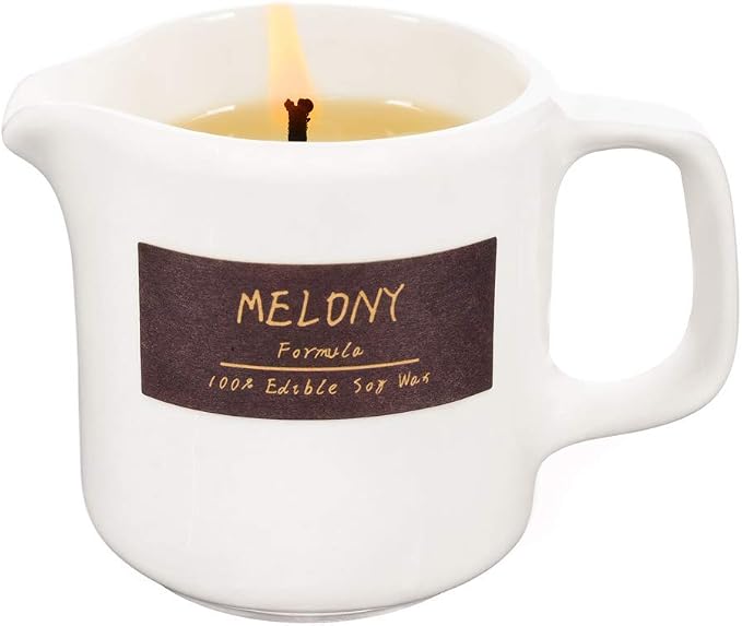 MELONY Soy Massage Oil Candle | Coconut | Low Temp | 2.82 OZ / 80G | Perfect by MELONY