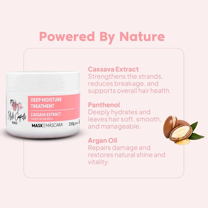 I Belli Capelli Venice Cassava Extract & Argan Oil Hair Mask - - Image 5