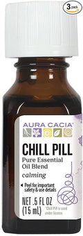 Aura Cacia Essential Solutions Chill Pill Stress Down Essential Oil, 0.5 Ounce by AuraCacia