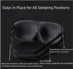 ALASKA BEAR Sleep Mask 2 Straps, Deep Concave Molded Foam Mask - Image 4