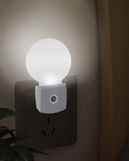 Night Lights Auto Sensor Grey Ombre Night Light Solid Color Round Lamp Plug-in - Image 3