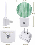 Night Lights Auto Sensor Green Abstract Graffiti Night Light Art Painting Round - Image 2