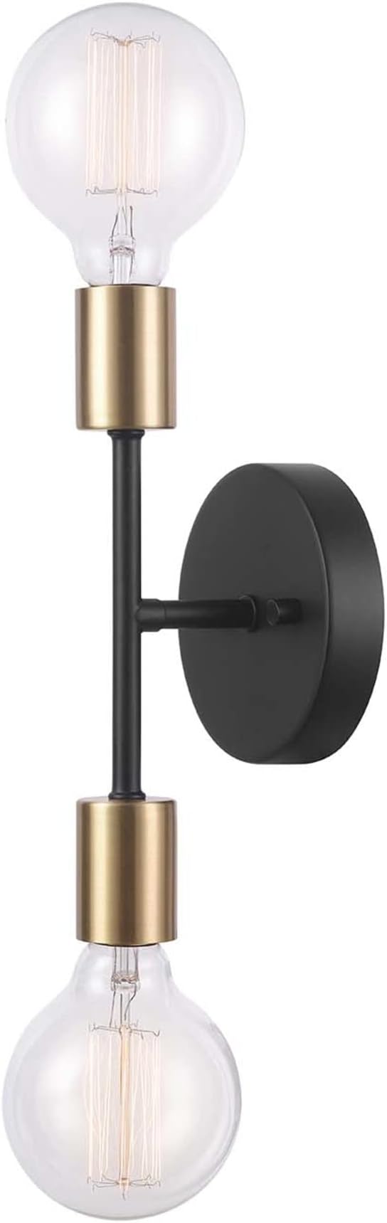 Globe Electric 52085 10" 2-Light Reversible Vanity Wall Light, Matte Black - Image 6