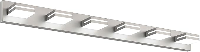 SineRise LED Modern Bathroom Vanity Light Fixtures, Brushed Nickel Modern by SINERISELIGHTING