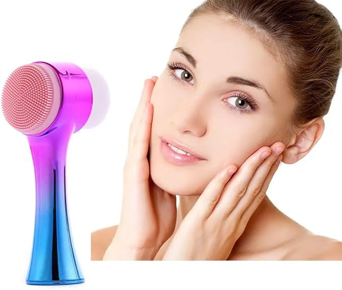 Facial Cleansing Brush 2 in 1Double-Sided Facial Cleaning Brush - Image 7