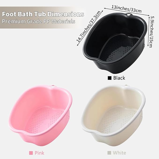 Foot Soaking Tub Sturdy Soaking Feet Bucket Large Size Foot Basin Thickened - Image 6