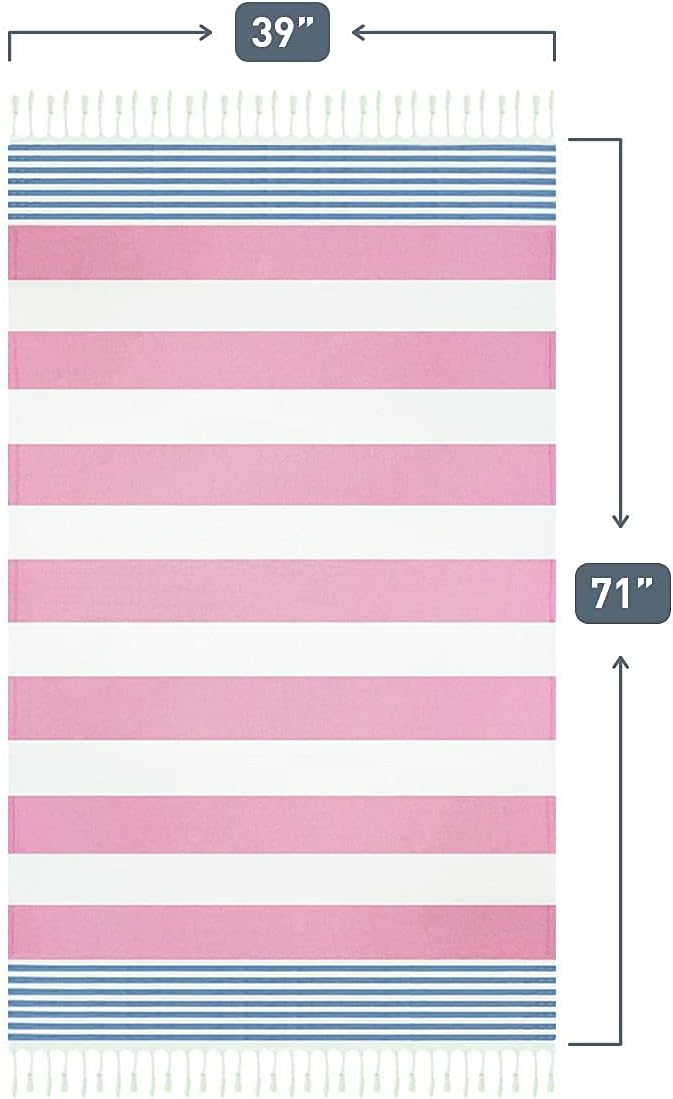 HAVLULAND Turkish Beach Towels, Oversized 40"x72" Turkish Bath Towel, Highly - Image 9