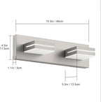 SineRise LED Modern Bathroom Vanity Light Fixtures, Brushed Nickel Modern - Image 7