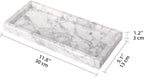 Marble Bathroom Vanity Tray, Natural Luxury Vanity Home Kitchen Bathroom Table - Image 2