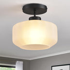 Industrial Black Matte Light Fixtures Ceiling Mount, - Image 6