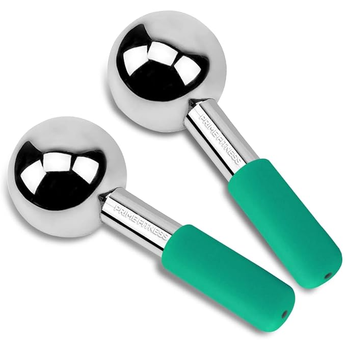 Ice Globes for Facials | Unbreakable Steel Cooling Roller | Cryo Sticks for by PRIME+Fitness