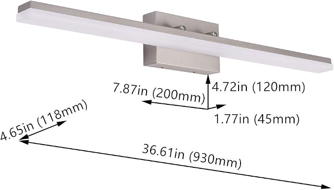 mirrea 36in Modern LED Vanity Light - Image 7