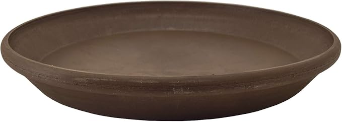 PSW Pot Collection AP35C 14-inch Plastic/Stone/Wood Composite Plant Saucer Drip by PSW