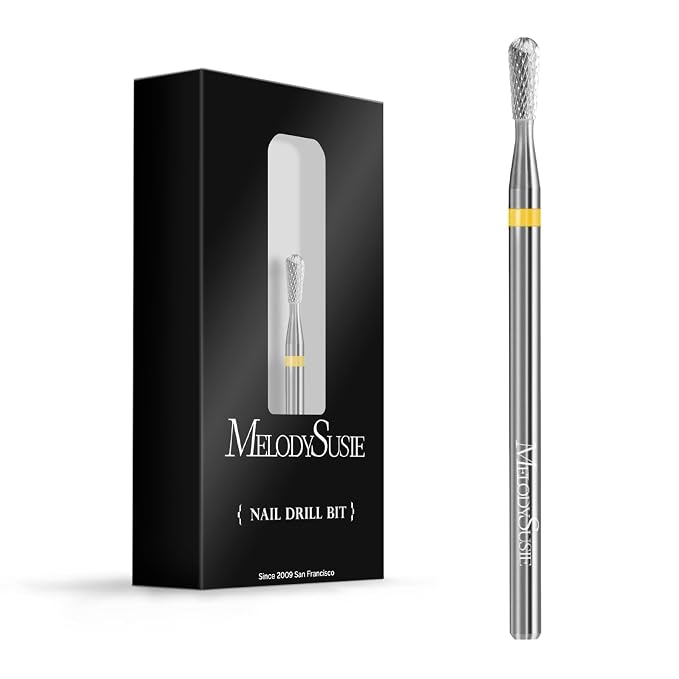 MelodySusie Cuticle Clean Nail Drill Bit 3/32'', Professional Safety Carbide by MelodySusie