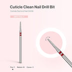 MelodySusie 1.8mm Round Tapered Cuticle Clean Nail Drill Bit 3/32'', - Image 4