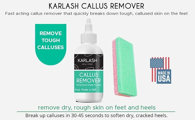 Karlash Callus Remover Gel for Feet and Foot Pumice Stone Scrubber Kit Remove - Image 2