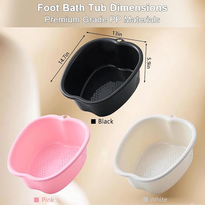 Foot Soaking Tub Large Size Foot Basin Sturdy Soaking Feet Bucket Massager Tub - Image 6