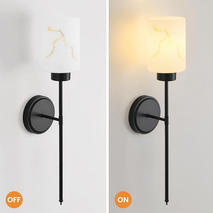 Black Wall Sconces Set of 2 - Image 2