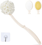 Loofah Sponge with Handle, Back Scrubber Brush by Topfinder