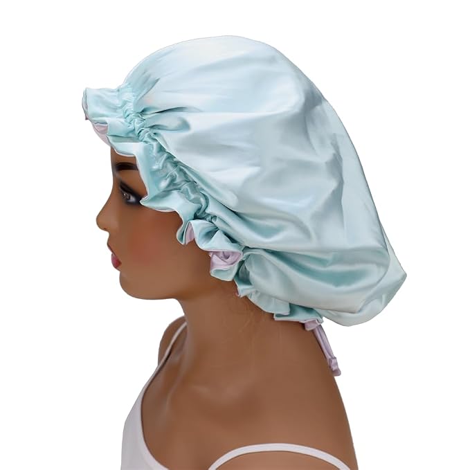 Adjustable Silk Satin Bonnet Hair Care Caps - Image 7