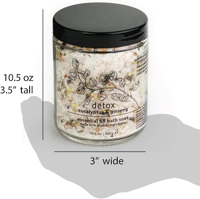 Hemlock Park Detox Essential Oil Bath Soak | Naturally Soothing Mineral Sea - Image 5