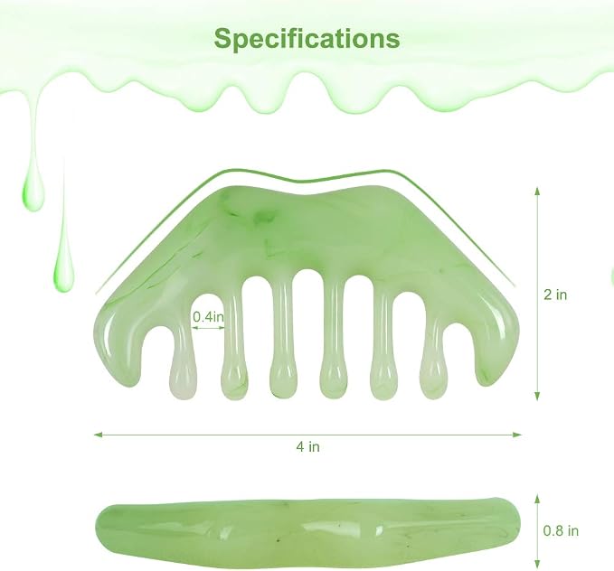 2pcs Massage Comb, Guasha Scraping Scalp Comb, Meridians Massager - Image 3