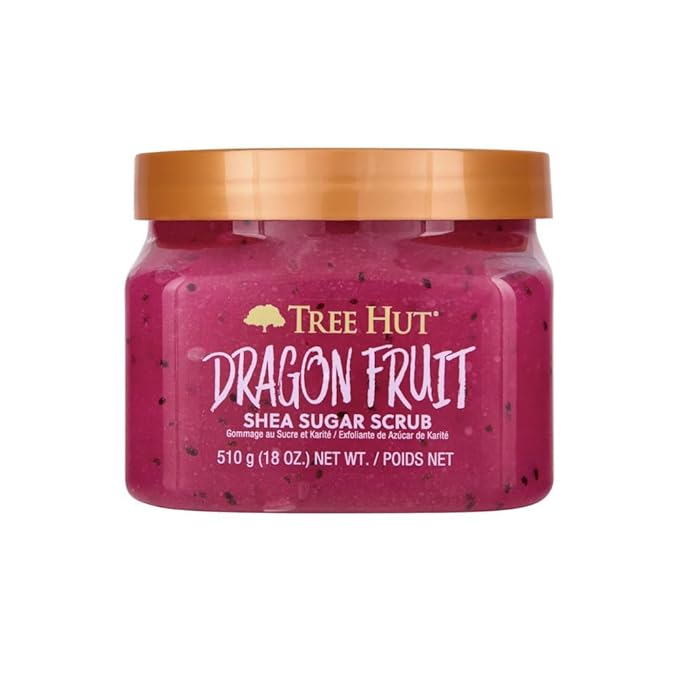Tree Hut Dragon Fruit Shea Sugar Scrub, Exfoliating, Hydrating & Moisturizing by TreeHut