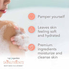 Spongeables Body Wash in a 20+ Wash Sponge, Sweet Grapefruit - Image 4