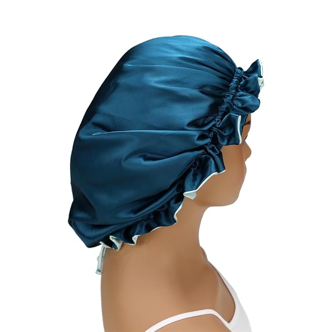 Adjustable Silk Satin Bonnet Hair Care Caps - Image 8