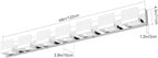 Tipace LED Modern Bathroom Vanity Light Fixtures, 7 Lights Chrome Vanity - Image 7