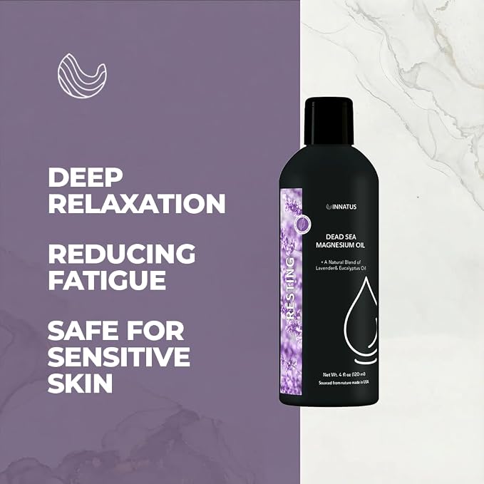Natural Dead Sea Magnesium Resting Oil – 4oz Oil - Image 2