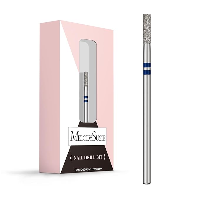 MelodySusie 2mm Barrel Shape Cuticle Clean Nail Drill Bit 3/32'', Professional by MelodySusie