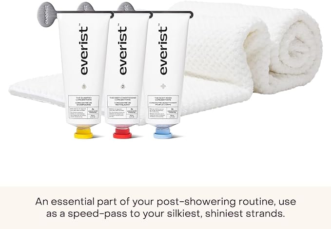 Everist The Quick-Dry Hair Towel, Microfiber, 50% Shorter Dry Time, Flexible - Image 3