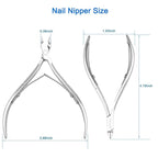 Professional Cuticle Nippers Set, Stainless Steel Manicure Kit - Image 7