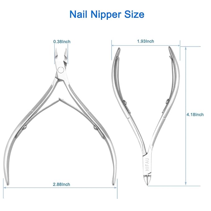 Professional Cuticle Nippers Set, Stainless Steel Manicure Kit - Image 7