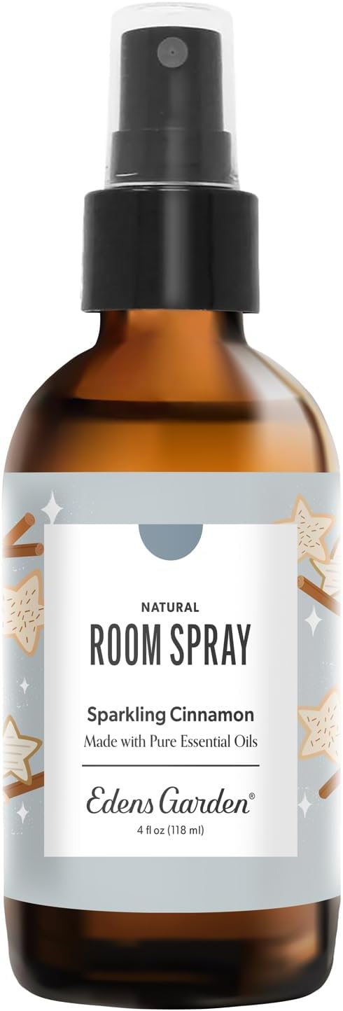 Edens Garden Sparkling Cinnamon Natural Room & Linen Spray – 100% Pure by EdensGarden