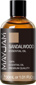 Sandalwood Essential Oil 1.01FL.OZ, MAYJAM Premium Aromatherapy Sandalwood Oil by MAYJAM