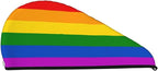 Gay Pride Rainbow Hair Towel Wrap Microfiber Fast Drying Hair Turban - Image 8