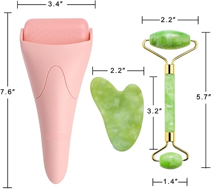 AECW 3-in-1 Natural Jade Roller and Gua Sha Set - Image 6