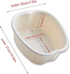 AXLOFO® Foot Soaking Bath Basin, Large Plastic Foot Soaking Tub, Feet Massage - Image 2
