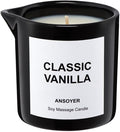 Massage Oil Candle for Men, Ultra Hydrating Body Care by ANSOYER
