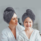 SINLAND Microfiber Hair Drying Cap Hair Towel Turban Twist - Image 6
