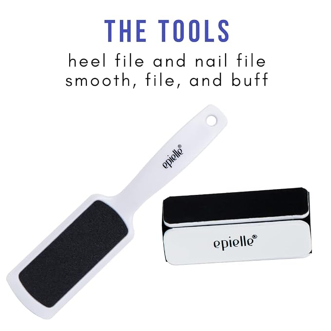 Epielle Mani-Pedi Care Kit, 6 Pampering Spa Essentials, Nail Buffing, Hand and - Image 5
