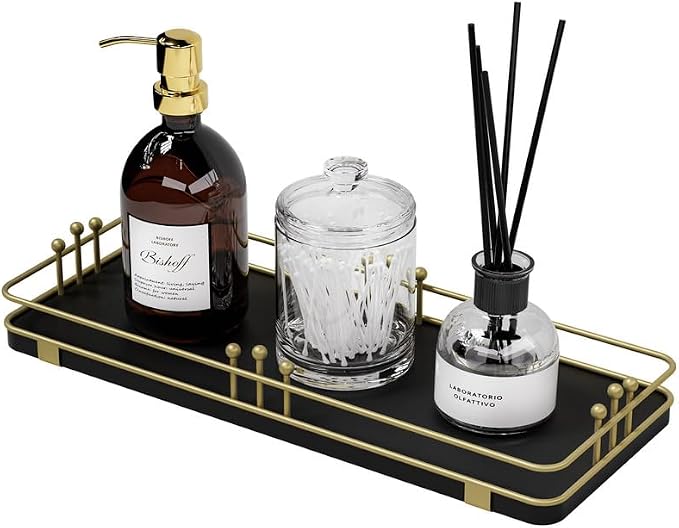 Bathroom Vanity Tray for Countertop Toiletries Perfume Makeup Soap Dispenser by Unknown