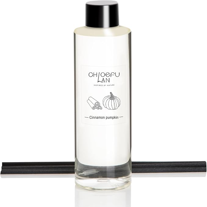 Chloefu LAN Pumpkin Cinnamon Scented Oil Reéd Diffuser Refill 6.76 oz, Home by ChloefuLANScentedCandles
