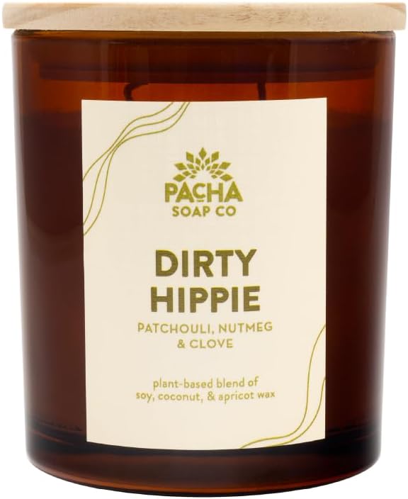 PACHA SOAP Co. Dirty Hippie Candle, 7 oz by PachaSoapCo
