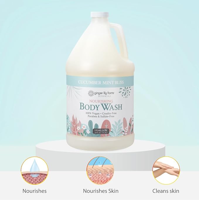 Ginger Lily Farms Botanicals Nourishing Body Wash, 100% Vegan & Cruelty-Free - Image 6